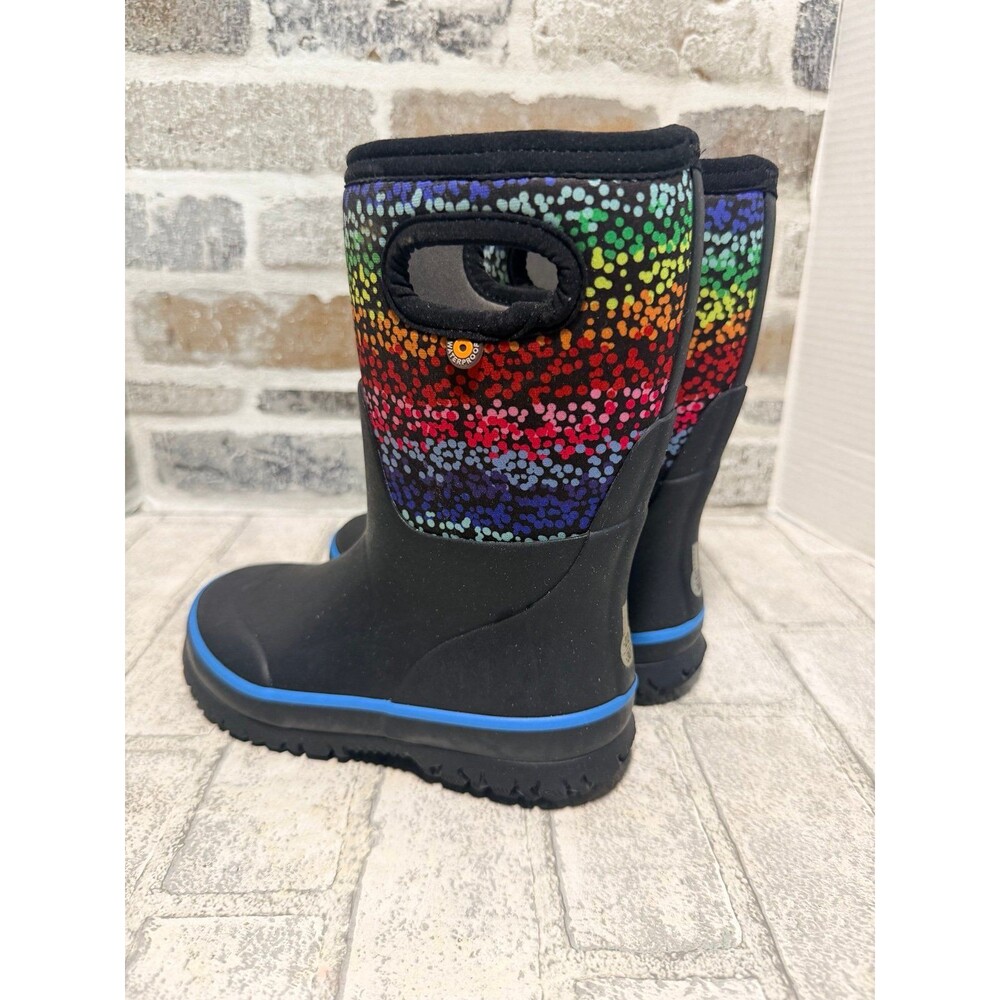 Bogs kids rainbow boots waterproof sz 13 rain / winter
